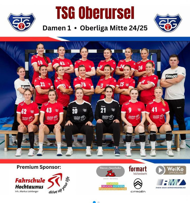 Fahrschule Hochtaunus Premium Sponsor der Damen 1 Oberliga Mitte des TSG-Oberursel